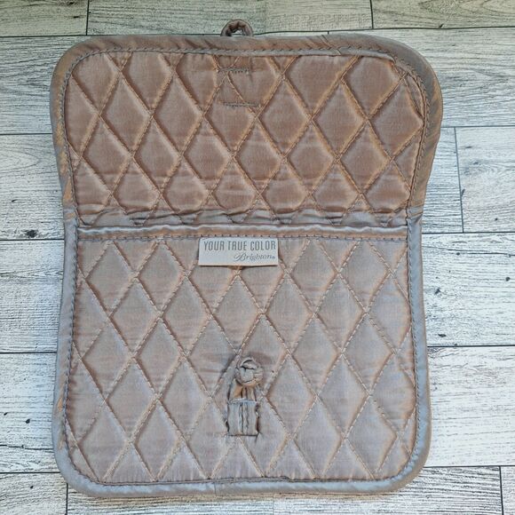 Brighton "Your True Color" Quilted Cosmetic Bag Travel Jewelry Pouch Purse 5x7" - Picture 4 of 9